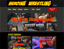 Tablet Screenshot of heroinewrestling.com
